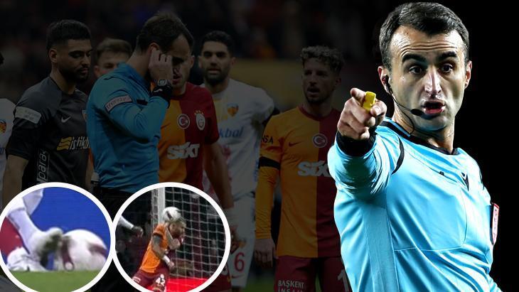 Galatasaray-Kayserispor maçında gol iptali ve penaltı kararları tartışma yarattı! Eski hakemler bölündü: Net bir kanıt yok