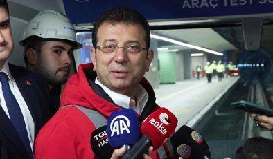 İmamoğlu, Ümraniye – Ataşehir – Göztepe metro hattının test sürüşüne gerçekleştirdi