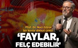 Pfof. Dr. Naci Görür bir kente dikkat çekti! ‘Faylar, felç edebilir’