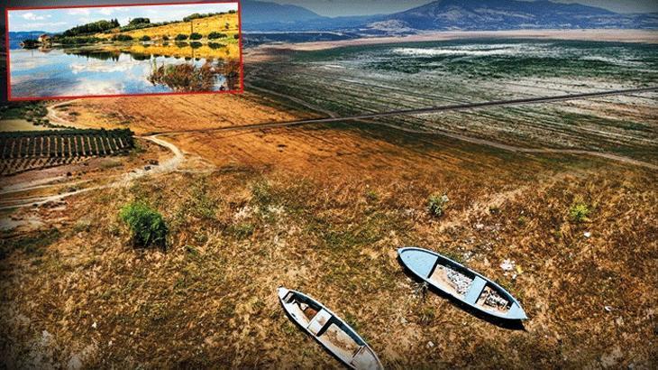 Marmara Gölü’nden buğday tarlasına
