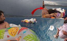 Şişme oyuncakla Salda Gölü’nde sürüklenen küçük kız ölümün kıyısından alındı