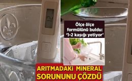 Arıtma suyundaki mineral kaybına son! Ölçe ölçe formülü buldu: ‘1-2 kaşığı yetiyor’
