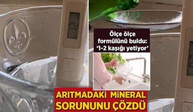 Arıtma suyundaki mineral kaybına son! Ölçe ölçe formülü buldu: ‘1-2 kaşığı yetiyor’