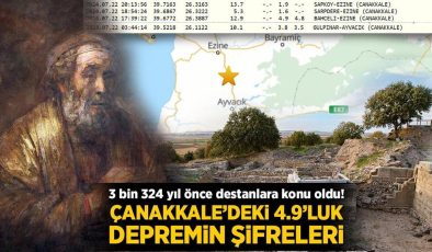 Çanakkale’deki 4.9’luk depremin şifreleri! 3 bin 324 yıl önce destanlara konu oldu