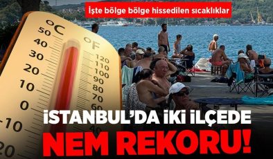 İstanbul’da iki ilçede nem rekoru! İşte bölge bölge hissedilen sıcaklıklar