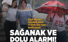Meteoroloji saat verip uyardı! İstanbul dahil 14 kentte alarm: Sağanak ve dolu geliyor