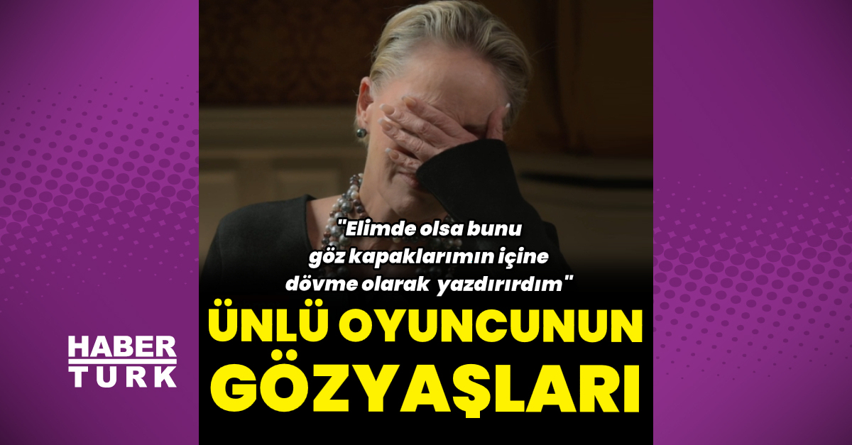 Sharon Stone’un gözyaşları