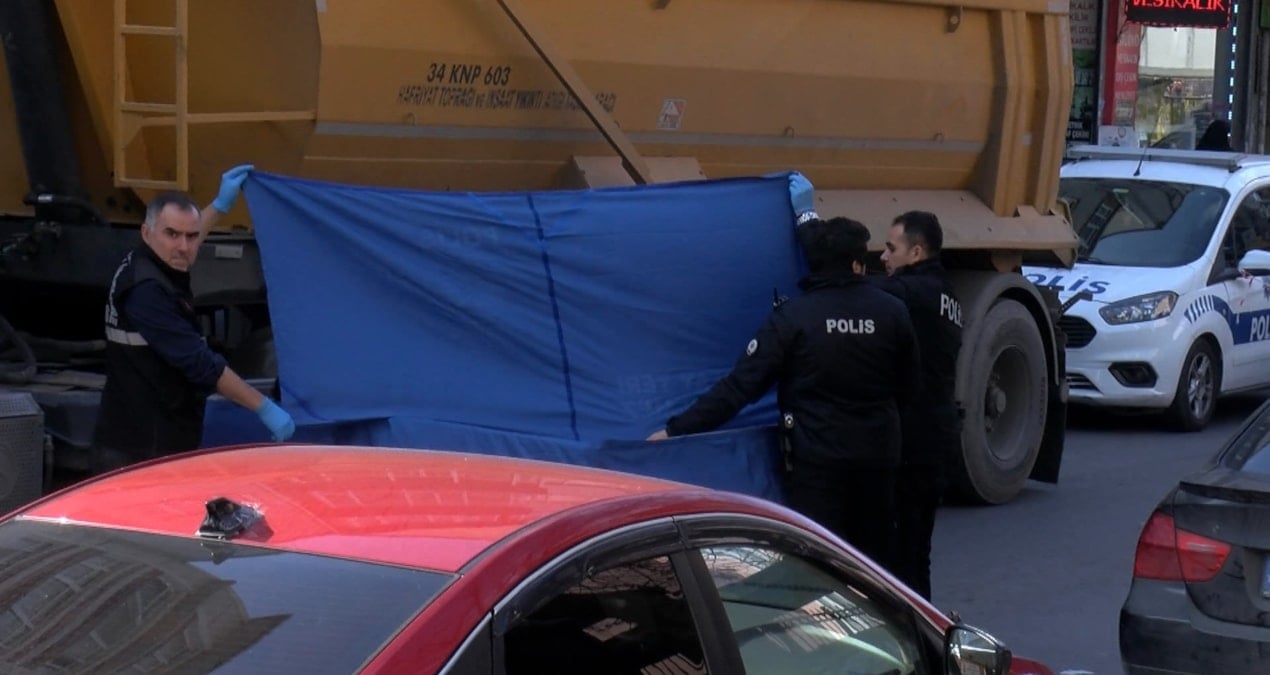 Bağcılar’da feci olay: Hafriyat kamyonun canını aldı