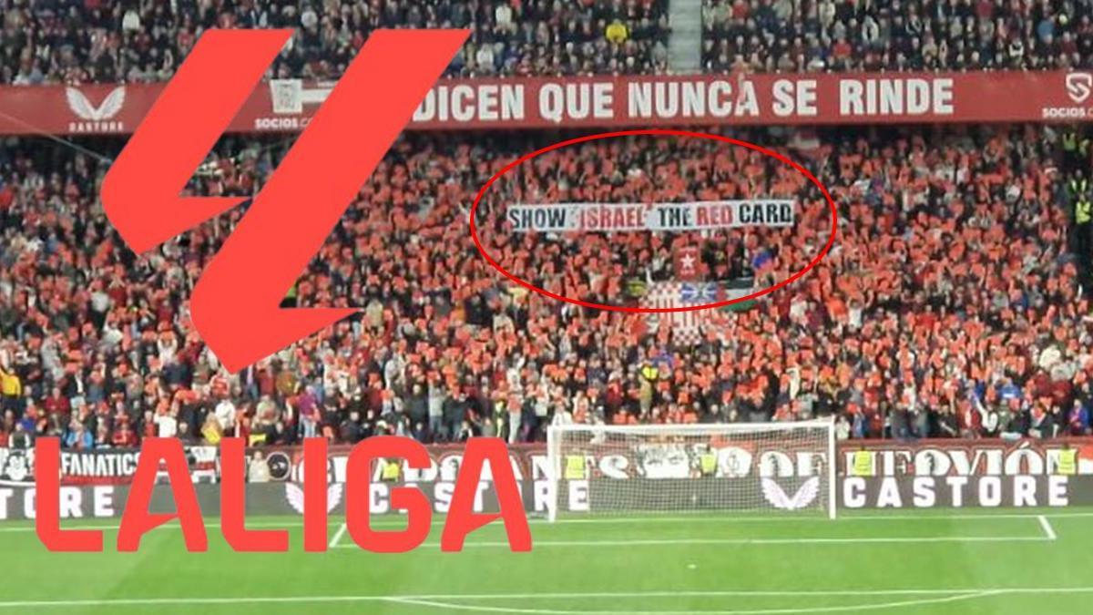 İspanya LaLiga’da İsrail’e protesto devam etti! Sevilla taraftarları da kırmızı kart gösterdi…