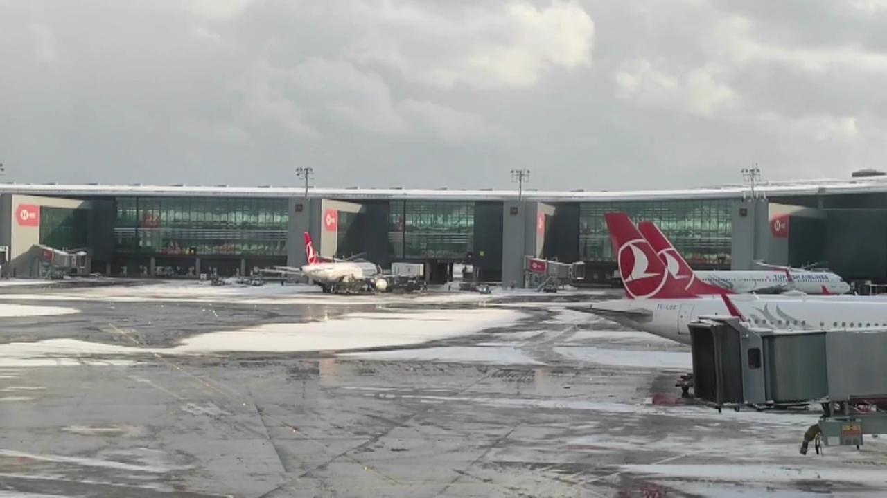 THY’den İstanbul’daki kar yağışı nedeniyle sefer iptalleri