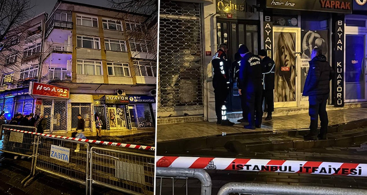 Üsküdar’da panik anları! İstinat duvarı yan yattı, iki bina boşaltıldı